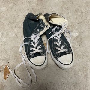Black high top converse